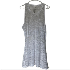 West Loop L/XL White Lace Cover Up Dress